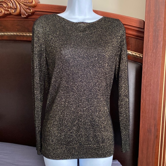 Halogen Open back long Sleeve Blouse Top - Picture 2 of 5